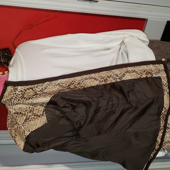 FF 💘MAX STUDIO VINTAGE ANIMAL PRINT HOBO SOHO CHIC BLAZER JACKET COAT - Picture 16 of 17